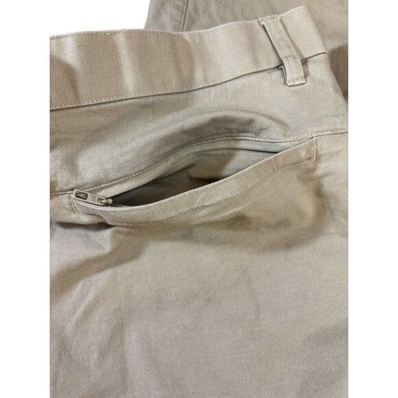Mens Fabletics Beige Lightweight Khaki Chino Pants W/ Zippered Pockets 38x32 - Picture 5 of 9